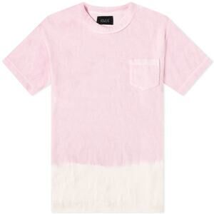 New Howlin" Fons Hand Dyed Men Top Tee in Light Pink Size Large Short Sleeves